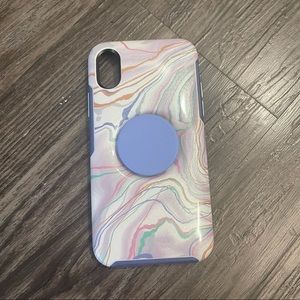 Marble Popsocket case for iPhone X/XS